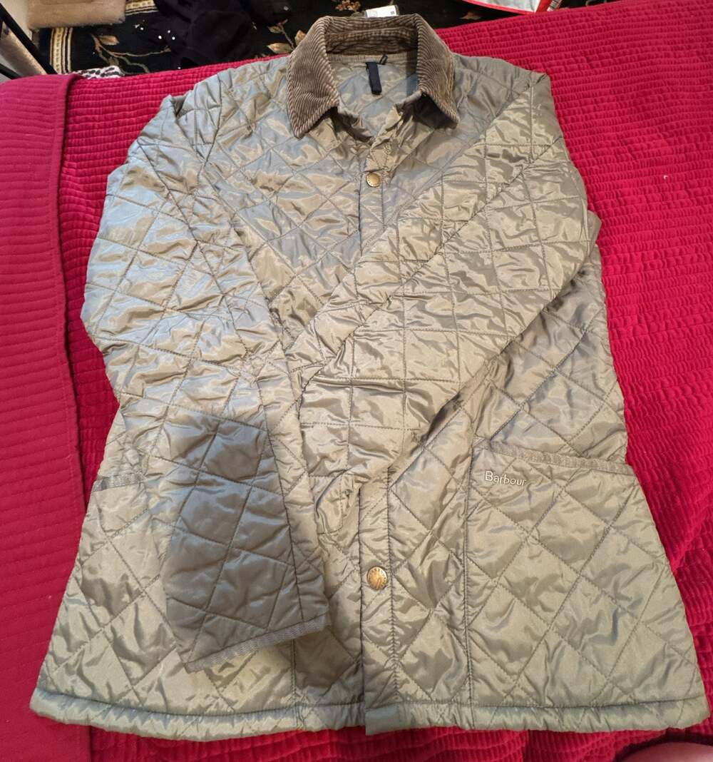 Barbour Quilted Collared Jacket Size M